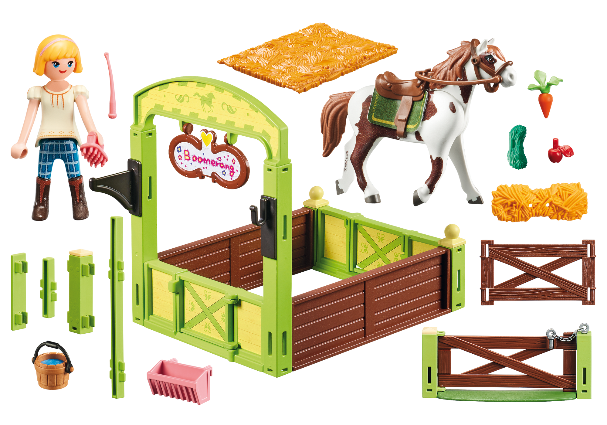 playmobil lucky and spirit with horse stall